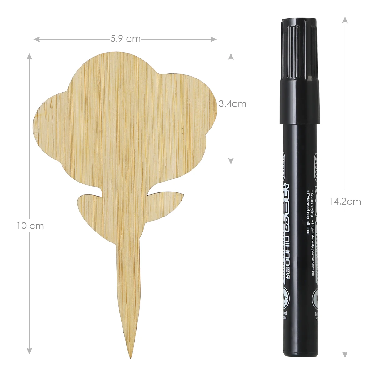 50pcs Bamboo Plant Seed Labels Vegetable Garden Markers Nursery Garden Plants Tags with a Pen
50pcs Bamboo Plant Seed Labels Vegetable Garden Markers Nursery Garden Plants Tags with a Pen