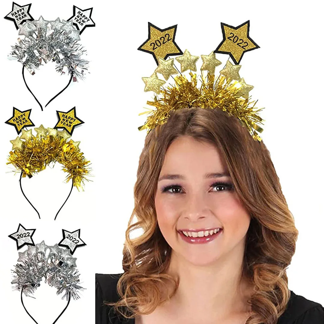 4 Pack 2022 Happy New Year Headband Sequins Star Headband Glitter New Years Christmas Decoration
4 Pack 2022 Happy New Year Headband Sequins Star Headband Glitter New Years Christmas Decoration