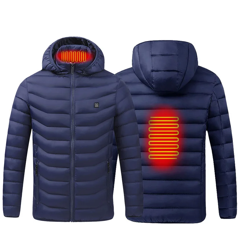NWE Men Winter Warm USB Heating Jackets Smart Thermostat Pure Color Hooded Heated Clothing Waterproof Warm Jackets
NWE Men Winter Warm USB Heating Jackets Smart Thermostat Pure Color Hooded Heated Clothing Waterproof Warm Jackets