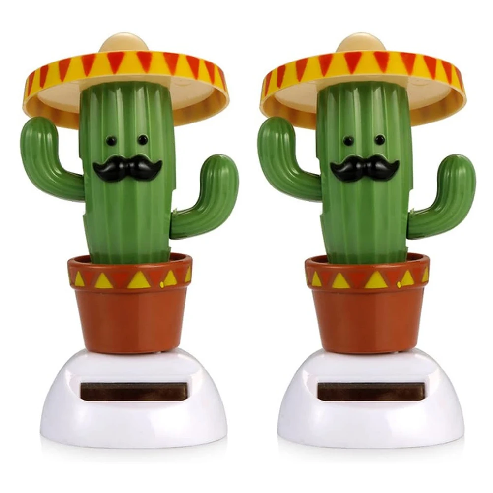 2 PCS Cactus Solar Dancing Toy Energy Saving Dancing Dolls Swinging Animated Bobble Dancer for Car Office Home Desk Decor
2 PCS Cactus Solar Dancing Toy Energy Saving Dancing Dolls Swinging Animated Bobble Dancer for Car Office Home Desk Decor