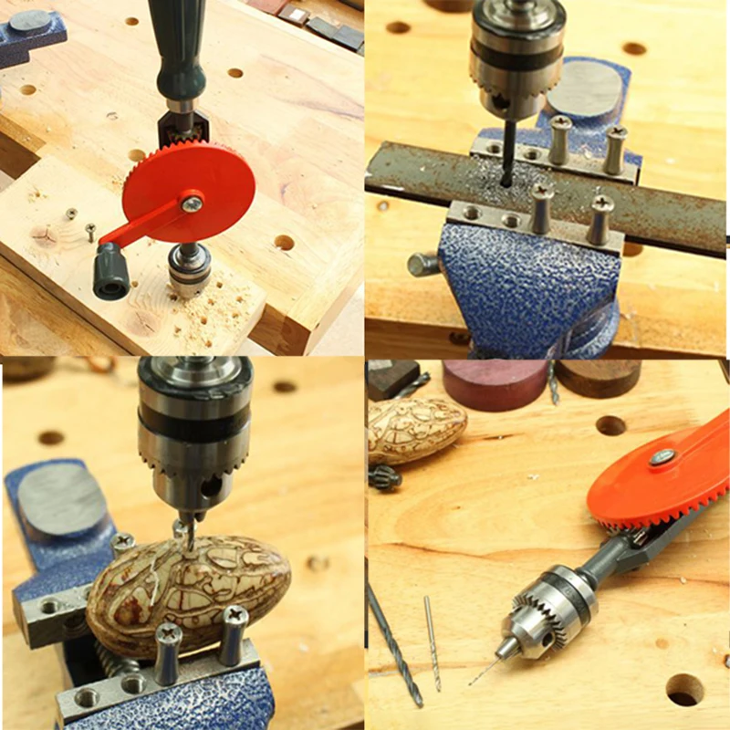 Lndustrial Grade Hand-Operated Woodworking Drills Cast Steel Double Pinions Manual Drill Hole Puncher
Lndustrial Grade Hand-Operated Woodworking Drills Cast Steel Double Pinions Manual Drill Hole Puncher