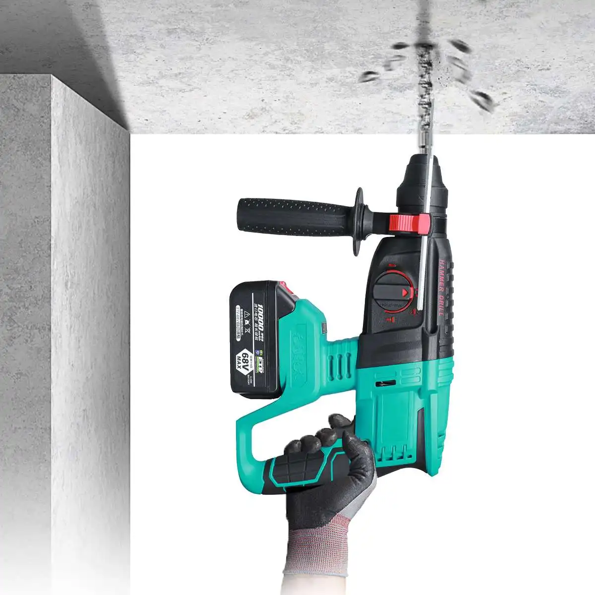 Brushless Electric Rotary Hammer Rechargeable Multifunction Electric Hammer Impact Power Drill Tool with 2 Battery & Charger
Brushless Electric Rotary Hammer Rechargeable Multifunction Electric Hammer Impact Power Drill Tool with 2 Battery & Charger