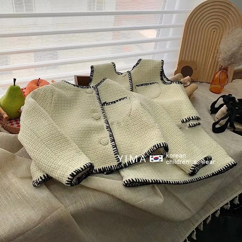 Sets Full Sleeve O-neck Collar Solid Single Breasred Regular Cotton New Fashion Cute Lovely Warm Spring Autumn Children Girls
Sets Full Sleeve O-neck Collar Solid Single Breasred Regular Cotton New Fashion Cute Lovely Warm Spring Autumn Children Girls