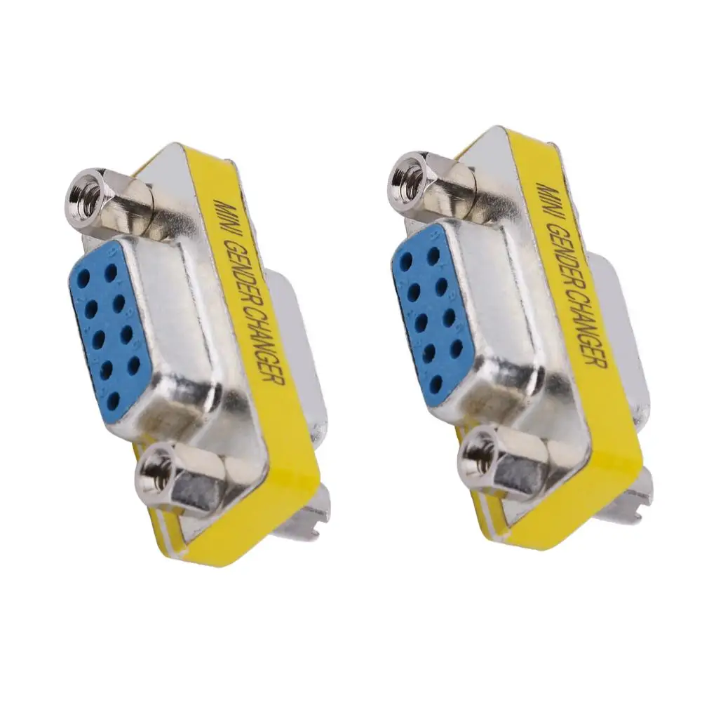 2pcs DB9 Female to Female Adapter Gender Changer Serial RS232 Coupler DB9 Female to Female Adapters
2pcs DB9 Female to Female Adapter Gender Changer Serial RS232 Coupler DB9 Female to Female Adapters