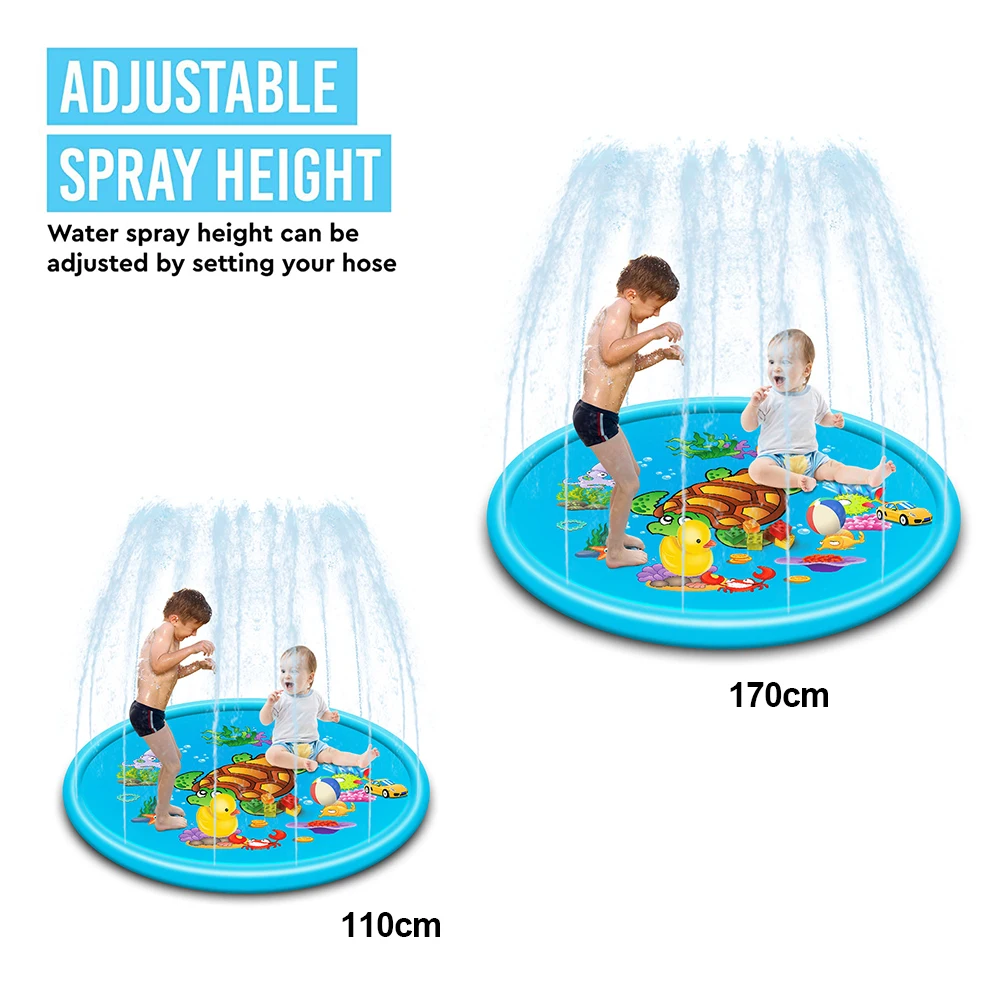110/170cm Cute Turtle Inflatable Spray Water Outdoor Kids Play Mat Sprinkler Pad 
110/170cm Cute Turtle Inflatable Spray Water Outdoor Kids Play Mat Sprinkler Pad