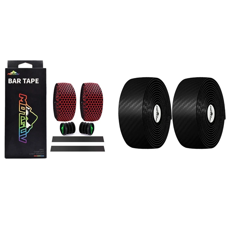 MOTSUV Bicycle Handlebar Tape Road Bike Tape with Bicycle Bar Tape Damping Anti-Vibration +2 Bar Plug Cycling Accessories Black
MOTSUV Bicycle Handlebar Tape Road Bike Tape with Bicycle Bar Tape Damping Anti-Vibration +2 Bar Plug Cycling Accessories Black