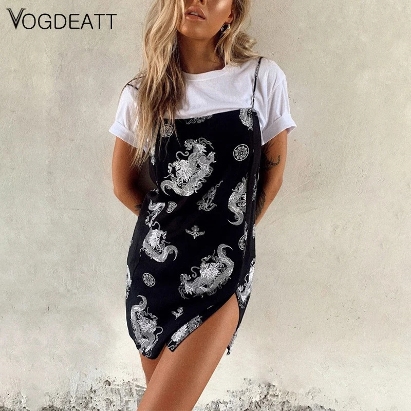 Women Sexy Mini Dragon Print Strap Dress Gothic Side Slit Backless Streetwear Party Clothes Clubwear Outfit 2020 Summer
Women Sexy Mini Dragon Print Strap Dress Gothic Side Slit Backless Streetwear Party Clothes Clubwear Outfit 2020 Summer