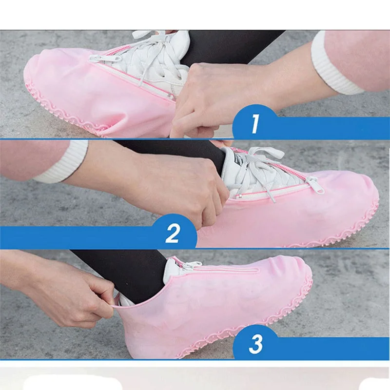 2020 New Silicone Rain Shoe Cover Portable Waterproof Anti-skid Thickened Wear -resistance Zipper Shoe Covers
2020 New Silicone Rain Shoe Cover Portable Waterproof Anti-skid Thickened Wear -resistance Zipper Shoe Covers