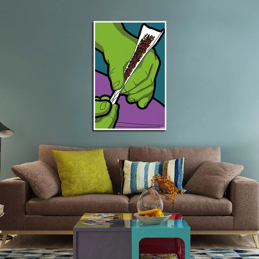 Modern Style Murals Green Hands and Tobacco Frameles Poster Home Residential Bedroom Decoration Living Room Canvas Painting
Modern Style Murals Green Hands and Tobacco Frameles Poster Home Residential Bedroom Decoration Living Room Canvas Painting