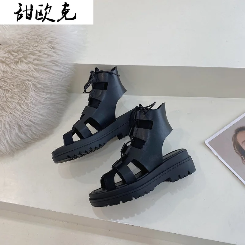 2021 New Fashion Women's Shoes Platform Shoes Open Toe Sexy Beach Shoes Summer Women's Solid Color Lace-up Sandals Casual Shoes
2021 New Fashion Women's Shoes Platform Shoes Open Toe Sexy Beach Shoes Summer Women's Solid Color Lace-up Sandals Casual Shoes