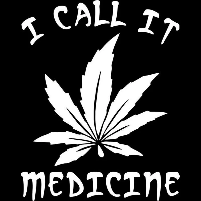 WEED I CALL IT MEDICINE Vinyl Decal Car-styling Car Sticker Black/Silve 13cm*17cm
WEED I CALL IT MEDICINE Vinyl Decal Car-styling Car Sticker Black/Silve 13cm*17cm
