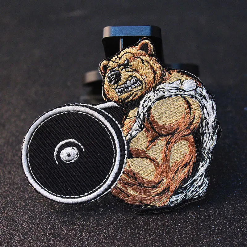 Punk Bear Barbell Embroidery Badges Biker Patches On Clothes Iron On Patches For Clothing Hippie Rock Back Patch Applique Stripe
Punk Bear Barbell Embroidery Badges Biker Patches On Clothes Iron On Patches For Clothing Hippie Rock Back Patch Applique Stripe