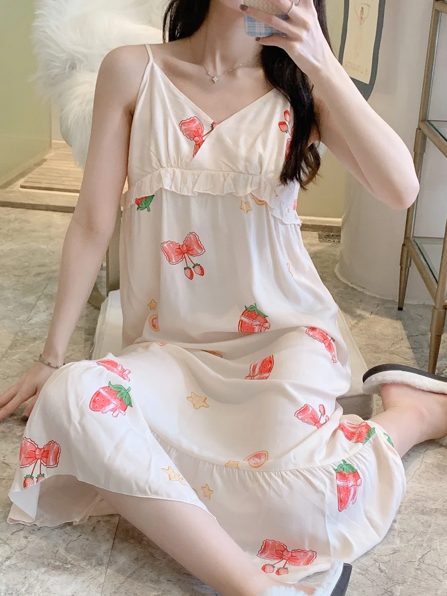 Summer Roud-Neck Mini Plus Size Sleep Cotton Cute Vintage Sweet Nightdress Strap Short Dress Sets Women Outfits Suit Pajamas
Summer Roud-Neck Mini Plus Size Sleep Cotton Cute Vintage Sweet Nightdress Strap Short Dress Sets Women Outfits Suit Pajamas