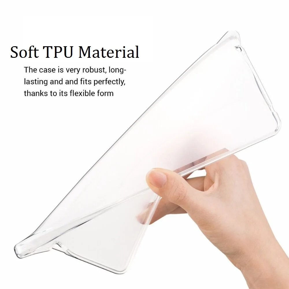 Ультратонкий Прозрачный мягкий чехол из ТПУ Для Xiaomi Mi Pad mipad 1 2 4 Plus прозрачный для
