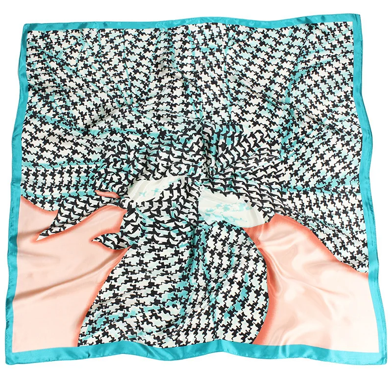 90*90cm 100% Twill Silk Scarf Houndstooth Prints Fashion Large Square Silk Scarf Shawl Hijab Female Foulard
90*90cm 100% Twill Silk Scarf Houndstooth Prints Fashion Large Square Silk Scarf Shawl Hijab Female Foulard
