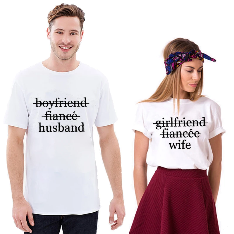 Фото Парные подходящие футболки для медового месяца подарок на свадьбу футболка