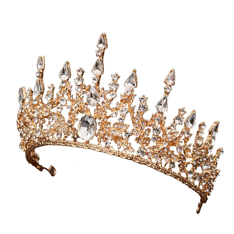 Baroque Stage Beauty crown Pageant fashion Female Crown wedding hair accessories
Baroque Stage Beauty crown Pageant fashion Female Crown wedding hair accessories