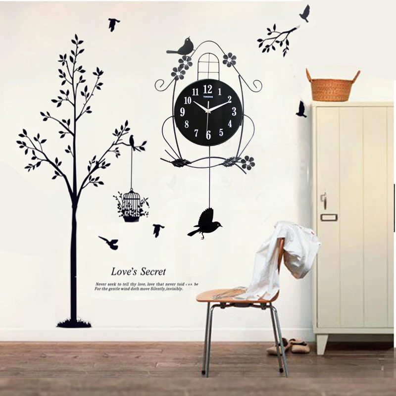 Modern Wall Clock Metal Creative Fashion Bird Wall Clock Simple Silent Digital Orologio Da Parete Living Room Decoration DJ60WC
Modern Wall Clock Metal Creative Fashion Bird Wall Clock Simple Silent Digital Orologio Da Parete Living Room Decoration DJ60WC
