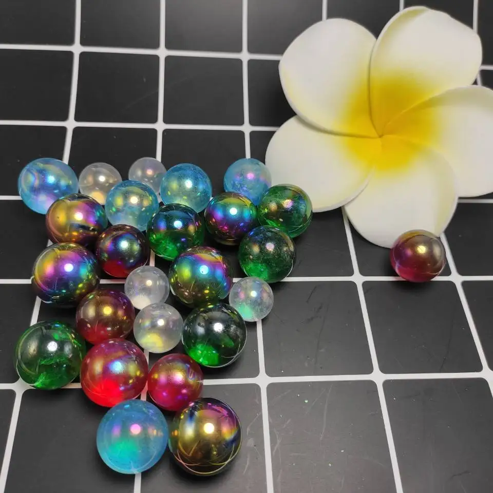 200g Electroplated 5 Colors Titanium Aura White Quartz Crystal Balls Crystal Sphere Ball Decor Natural Quartz Crystals
200g Electroplated 5 Colors Titanium Aura White Quartz Crystal Balls Crystal Sphere Ball Decor Natural Quartz Crystals