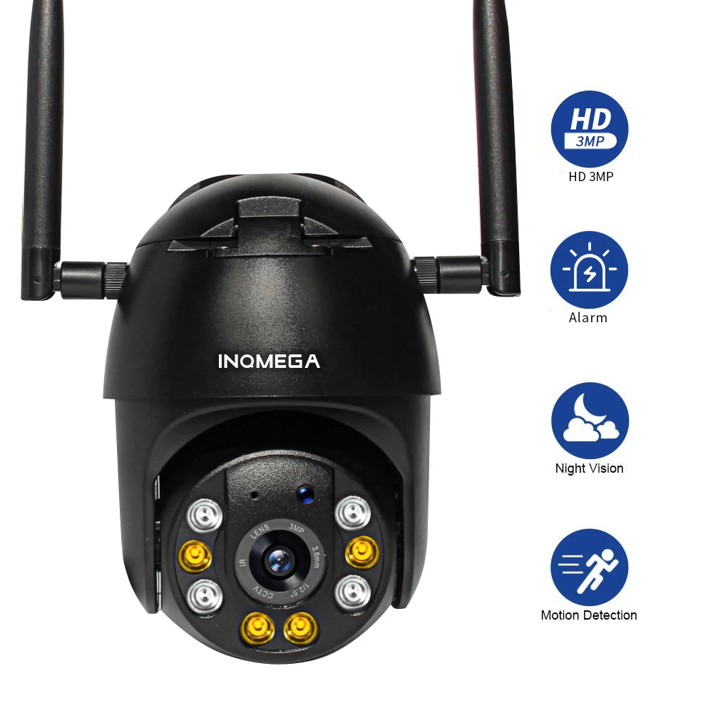 INQMEGA 1080P PTZ IP Camera Wifi Outdoor 4X Digital Zoom AI Human Detect Wireless Camera 1Inch WiFi Security CCTV Camera 
INQMEGA 1080P PTZ IP Camera Wifi Outdoor 4X Digital Zoom AI Human Detect Wireless Camera 1Inch WiFi Security CCTV Camera