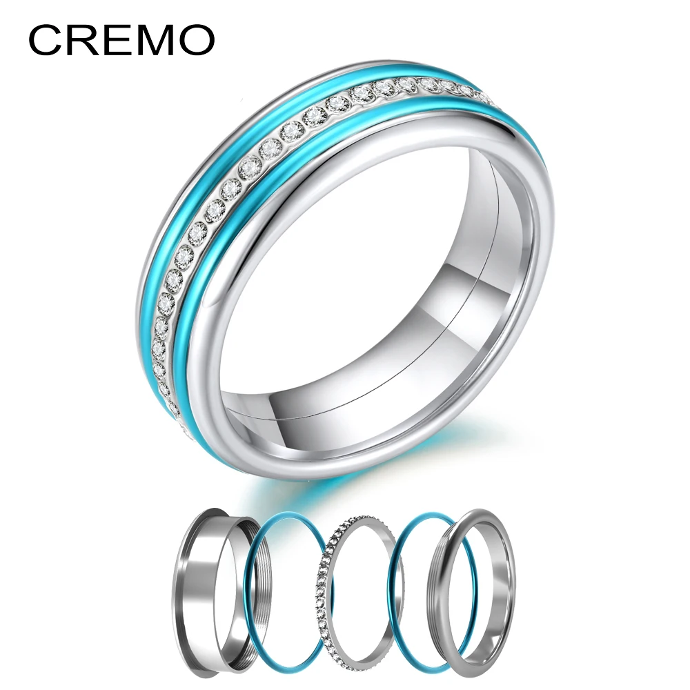 Cremo Stainless Steel Ring Filled Cuff Rings Stackable Women Band Rings 6mm Wide Aqua Enamel Accessories Jewelry Multi Vintage
Cremo Stainless Steel Ring Filled Cuff Rings Stackable Women Band Rings 6mm Wide Aqua Enamel Accessories Jewelry Multi Vintage