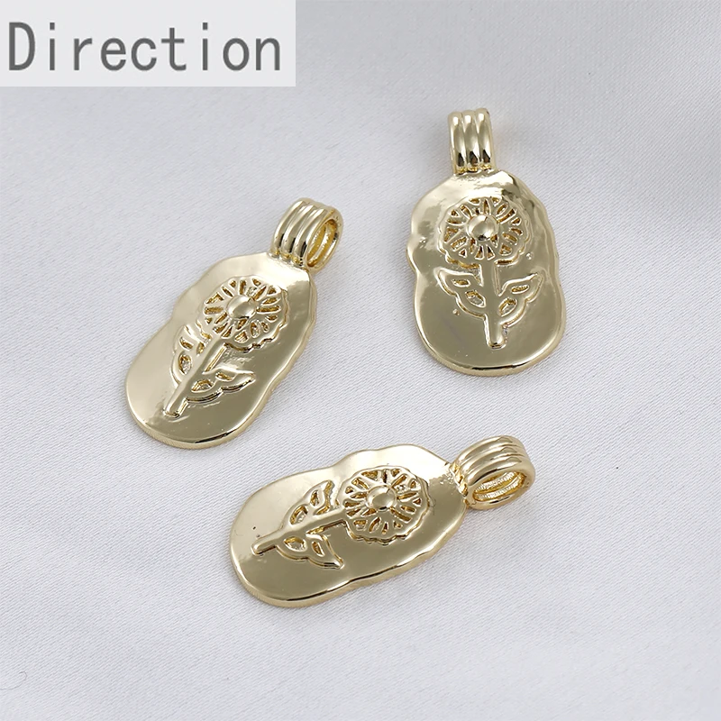 14K gold clad copper plated genuine gold retro sun star flower tag DIY necklace bracelet pendant accessories materials
14K gold clad copper plated genuine gold retro sun star flower tag DIY necklace bracelet pendant accessories materials