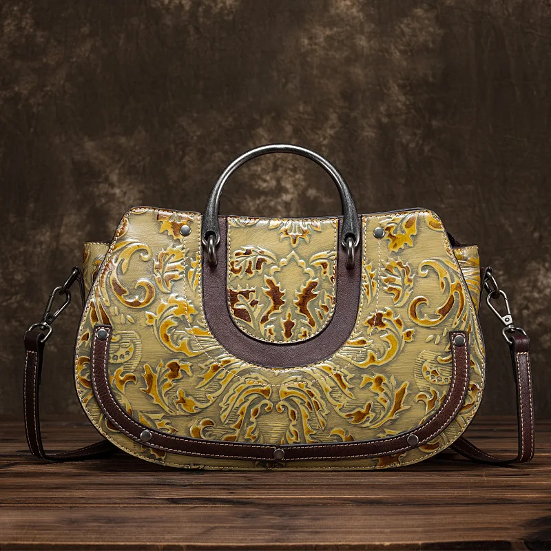 Luxury Handbag for Women 2021 Summer Vintage Genuine Leather Handmade Female Messenger Bag Ladies Embossing Floral Shoulder Bags
Luxury Handbag for Women 2021 Summer Vintage Genuine Leather Handmade Female Messenger Bag Ladies Embossing Floral Shoulder Bags