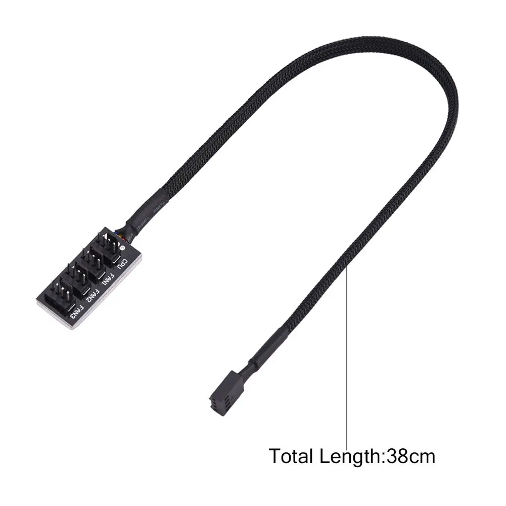 Black 4 Pin Power Cable Adapter Replacement Length 38cm Splitter Connector Compute Case 1Pcs
Black 4 Pin Power Cable Adapter Replacement Length 38cm Splitter Connector Compute Case 1Pcs