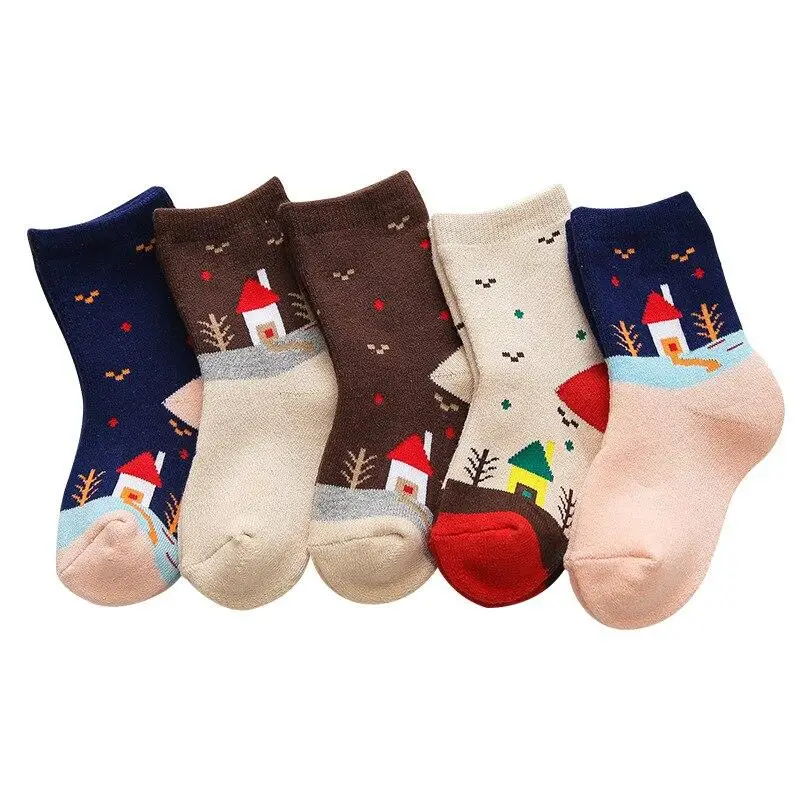 5Pairs/lot Christmas Fashion Socks Baby Cotton Print Socks In Winter Warm Thick Girls Boys Kids Sock Children Infant Baby Stuff
5Pairs/lot Christmas Fashion Socks Baby Cotton Print Socks In Winter Warm Thick Girls Boys Kids Sock Children Infant Baby Stuff