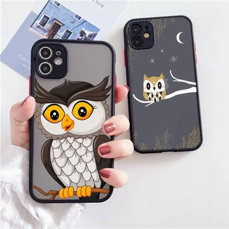 Cute Owl Hearts Lover Christmas Phone Case Matte Transparent for iPhone 7 8 11 12 s mini pro X XS XR MAX Plus Clear mobile bag
Cute Owl Hearts Lover Christmas Phone Case Matte Transparent for iPhone 7 8 11 12 s mini pro X XS XR MAX Plus Clear mobile bag