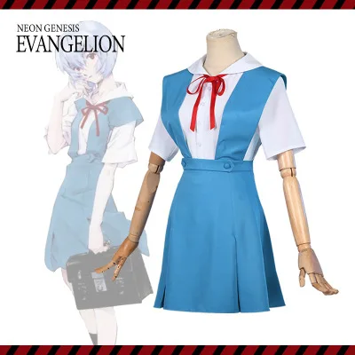 

Anime Evangelion EVA Asuka Langley Soryu Tokyo Rei Ayanami cosplay Cosplay Costume Fancy Women Maid Outfit School Uniform