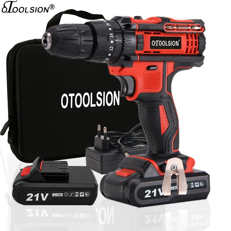 OTOOLSION 21V электрическая шуруповерт с переменной скоростью электрический