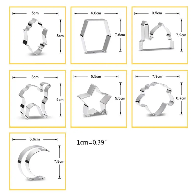 New Ramadan Decoration Cookie Cutters Set Moon Star Biscuit Mold DIY Cake Baking Tools Eid Mubarak Decor Party Decor Kitchen
New Ramadan Decoration Cookie Cutters Set Moon Star Biscuit Mold DIY Cake Baking Tools Eid Mubarak Decor Party Decor Kitchen