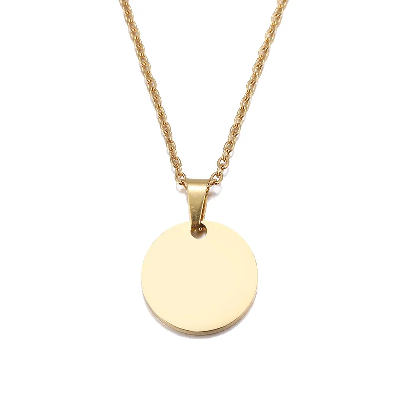 2021 Stylish Simplicity Stainless Steel Necklace Round Circle Pendant For Women Elegant Clavicle Necklace Jewelry Wholesale
2021 Stylish Simplicity Stainless Steel Necklace Round Circle Pendant For Women Elegant Clavicle Necklace Jewelry Wholesale