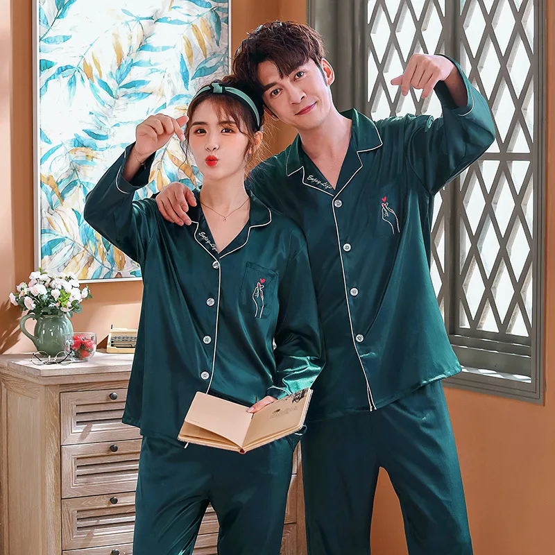 Oversize 3XL Couples Satin Pajamas Set Men&Women 2pcs Shirt&Pant Home Clothes Lovers Sleepwear Intimate Lingerie Pyjamas Suit
Oversize 3XL Couples Satin Pajamas Set Men&Women 2pcs Shirt&Pant Home Clothes Lovers Sleepwear Intimate Lingerie Pyjamas Suit