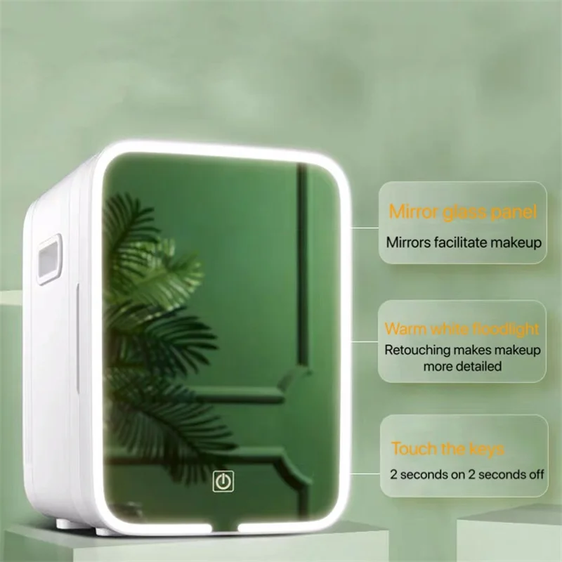 10L Mini Beauty Fridge with Mirror LED Light Portable Auto Desktop Makeup Refrigerator Intelligent Constant Temperature BX42
10L Mini Beauty Fridge with Mirror LED Light Portable Auto Desktop Makeup Refrigerator Intelligent Constant Temperature BX42