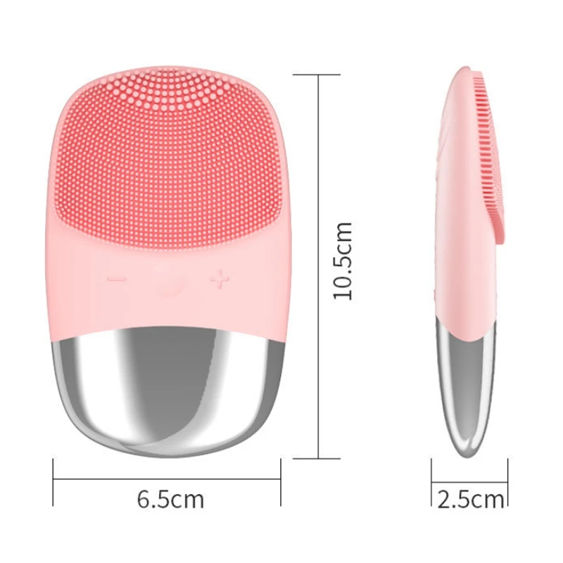 Electric Facial Cleansing Brush Silicone Sonic Face Cleaner Skin Massager Deep Pore Cleaning Face Cleansing Brush
Electric Facial Cleansing Brush Silicone Sonic Face Cleaner Skin Massager Deep Pore Cleaning Face Cleansing Brush