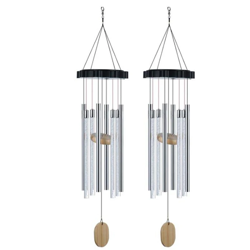 2 Pcs Solar Wind Chimes With Variable Colors,Waterproof LED Wind Chimes,8 Tubes On The Outside,Commemorative Wind Chimes
2 Pcs Solar Wind Chimes With Variable Colors,Waterproof LED Wind Chimes,8 Tubes On The Outside,Commemorative Wind Chimes