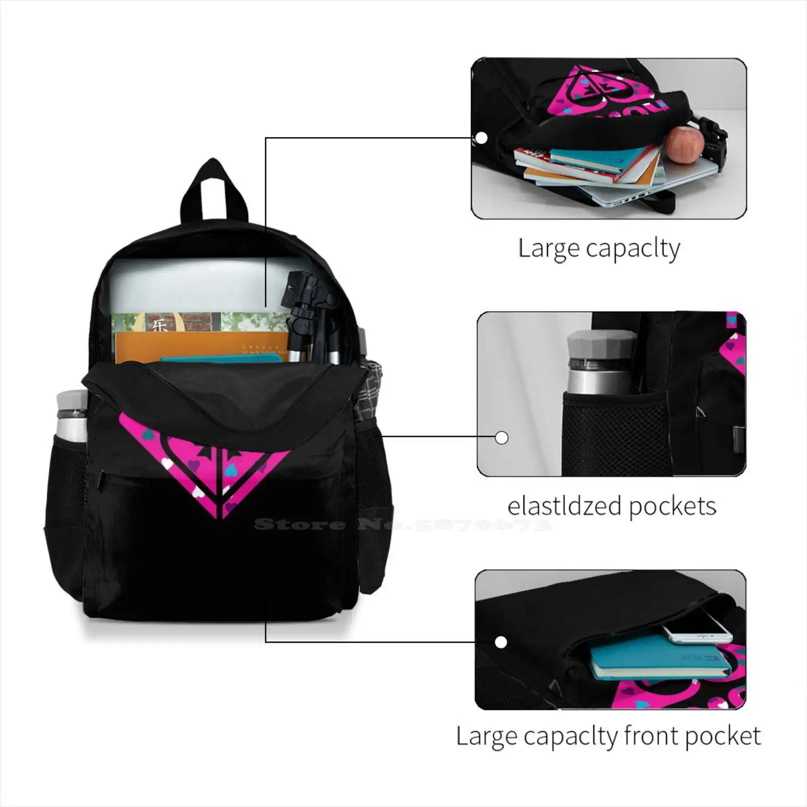 Школьные сумки без названия дорожный рюкзак для ноутбука Roxy Stuff трендовый