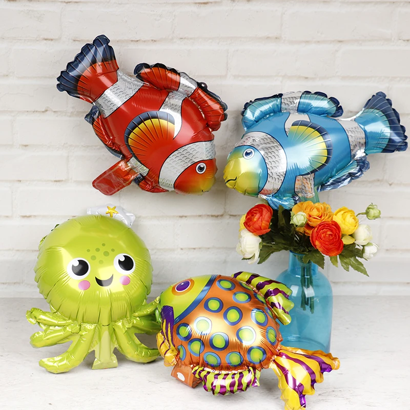 50pcs Mini Shark Fish Foil Balloons Sea Animals Theme Party Balls Occean Animal Air Globos Birthday Party Decorations Kids Toys
50pcs Mini Shark Fish Foil Balloons Sea Animals Theme Party Balls Occean Animal Air Globos Birthday Party Decorations Kids Toys
