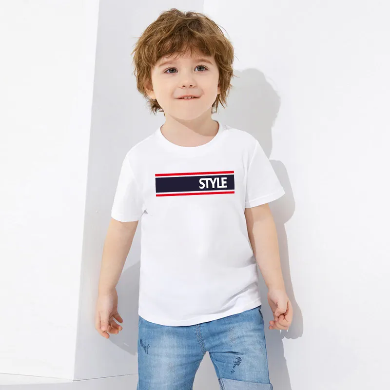 Летние футболки; Стильная белая модная одежда; Одинаковые комплекты для маленьких мальчиков; Милая детская одежда из хлопка с буквенным при... 
Летние футболки; Стильная белая модная одежда; Одинаковые комплекты для маленьких мальчиков; Милая детская одежда из хлопка с буквенным при...