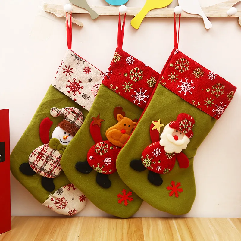 Christmas Decoration Supplies Snowflake Large Christmas Socks Gift Bag Children Candy Bag Gift Socks chritmas decorations
Christmas Decoration Supplies Snowflake Large Christmas Socks Gift Bag Children Candy Bag Gift Socks chritmas decorations