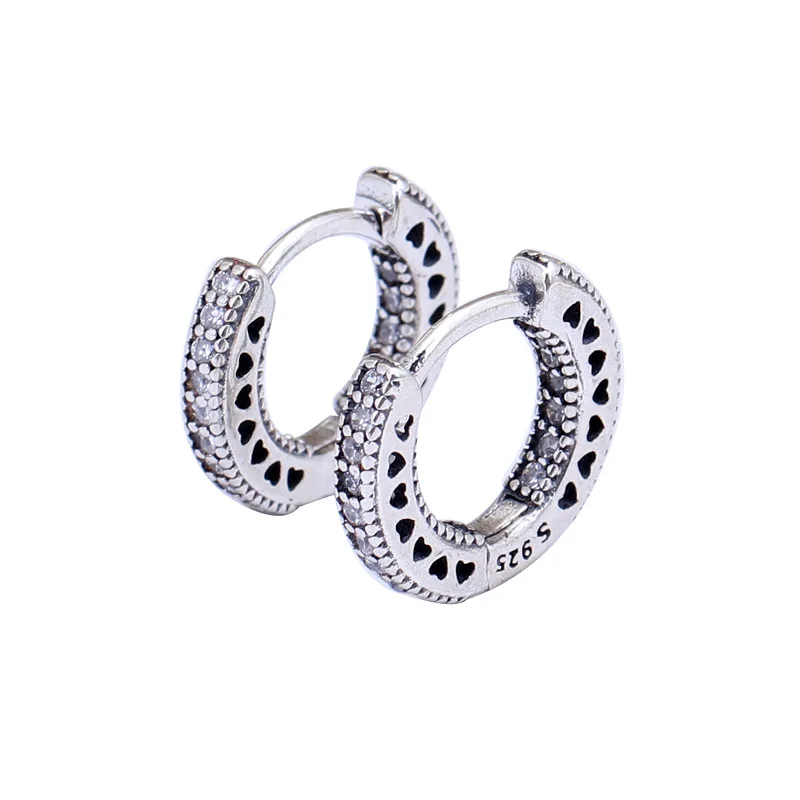 S925 Sterling Silver Hollow Out Love Earrings Clear Zircon Earrings For Women Authentic Original Jewelry Gift
S925 Sterling Silver Hollow Out Love Earrings Clear Zircon Earrings For Women Authentic Original Jewelry Gift