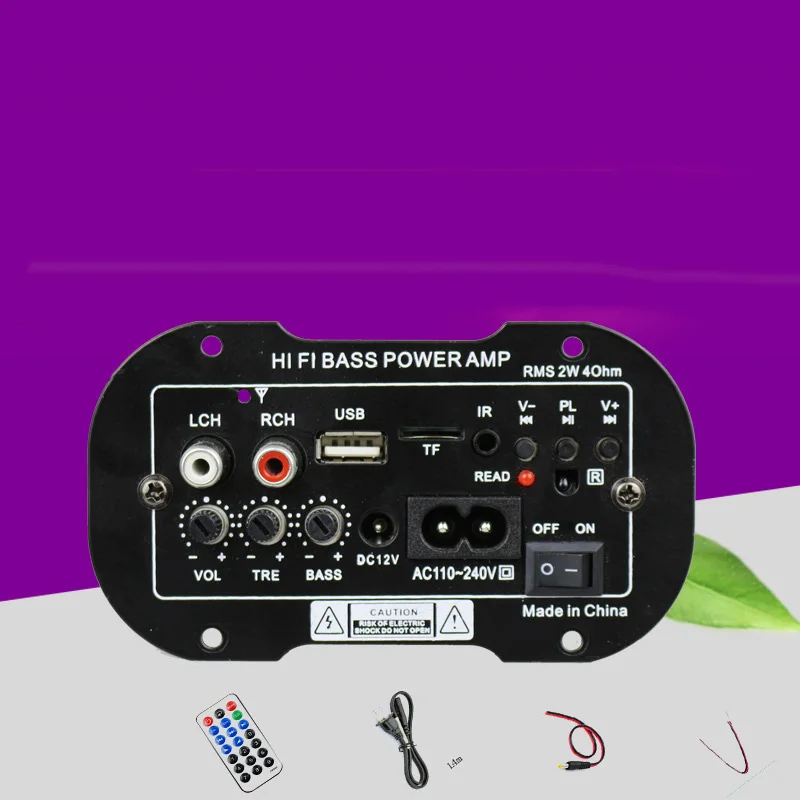 Фото Автомобильный Hi Fi басовый усилитель мощности динамик радио аудио Плата сабвуфер
