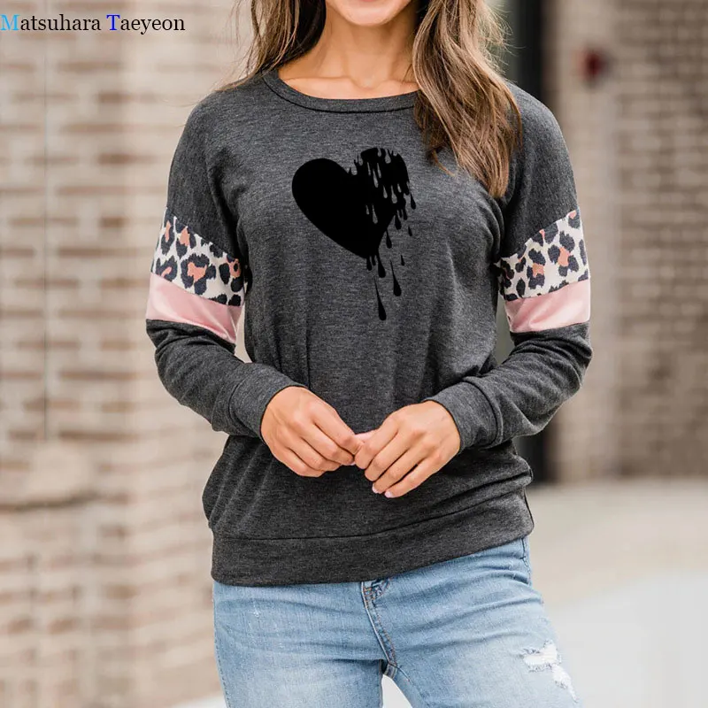 Fashion Women T-shirts Heart Print T Shirt Cotton Casual Harajuku Shirt Funny T Shirt Tee O Neck Long Sleeve Top Tshirts Women 
Fashion Women T-shirts Heart Print T Shirt Cotton Casual Harajuku Shirt Funny T Shirt Tee O Neck Long Sleeve Top Tshirts Women