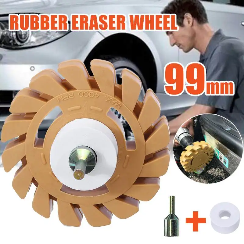 4 inch 100mm Universal Rubber Eraser Wheel For Remove Car Glue Adhesive Sticker Pinstripe Decal Graphic Auto Repair Paint Tool
4 inch 100mm Universal Rubber Eraser Wheel For Remove Car Glue Adhesive Sticker Pinstripe Decal Graphic Auto Repair Paint Tool
