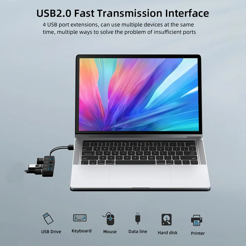 USB 2.0 Hub Multi USB Splitter 4 Ports Expander Multiple USB 2.0 Hub Use Power Adapter USB 2.0 Hub With Switch For PC Computer
USB 2.0 Hub Multi USB Splitter 4 Ports Expander Multiple USB 2.0 Hub Use Power Adapter USB 2.0 Hub With Switch For PC Computer