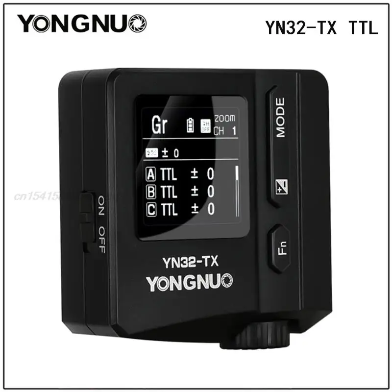 Yongnuo YN32-TX TTL wireless flash trigger for Mirrorless Camera Canon Nikon Sony Fuji Olympus Pentax
Yongnuo YN32-TX TTL wireless flash trigger for Mirrorless Camera Canon Nikon Sony Fuji Olympus Pentax