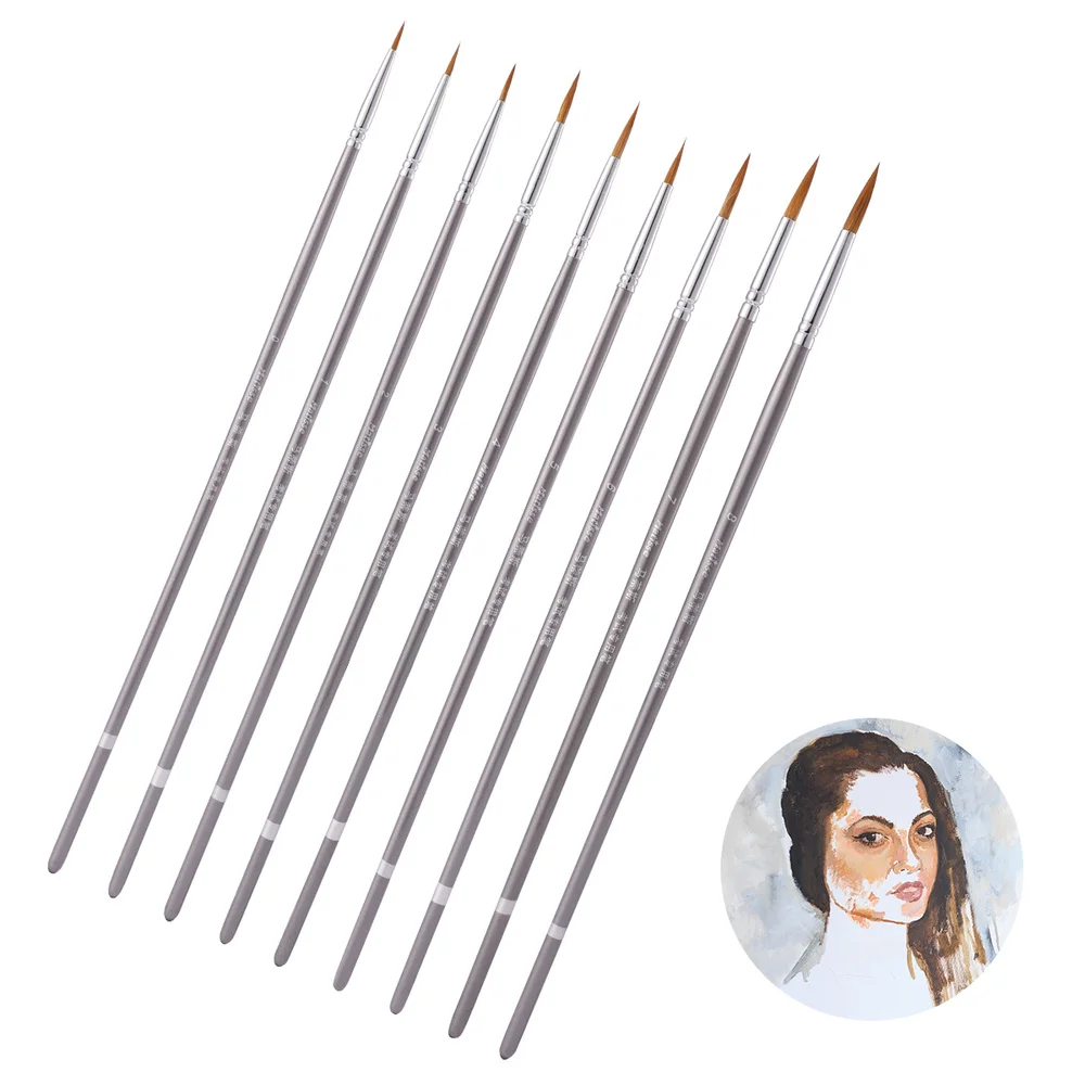 9pcs Wolf Hair Fine Brushes Professional Drawing Brush Line Drawing Pen Watercolor Painting Brush
9pcs Wolf Hair Fine Brushes Professional Drawing Brush Line Drawing Pen Watercolor Painting Brush