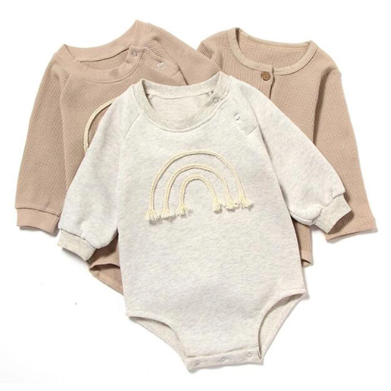 Spring Autumn Newborn Baby Girl Rompers Baby Girl Long Sleeve Pure Color Rompers Baby Boy Girl Rompers Clothes
Spring Autumn Newborn Baby Girl Rompers Baby Girl Long Sleeve Pure Color Rompers Baby Boy Girl Rompers Clothes